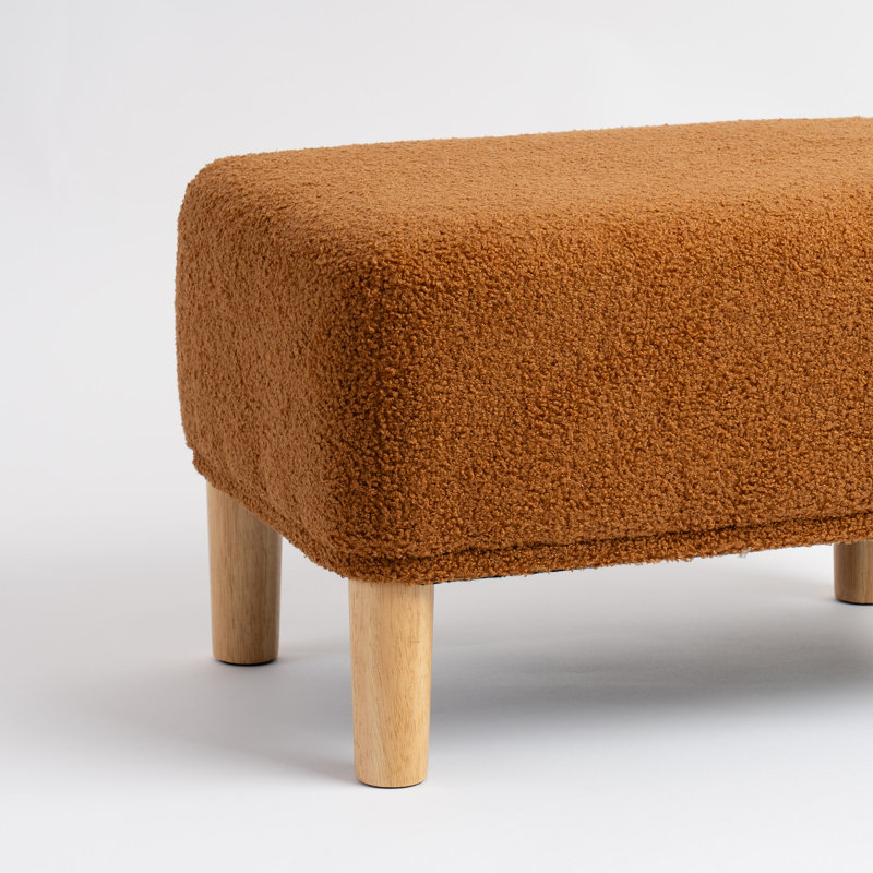 Boucle Foot Stool, Tan