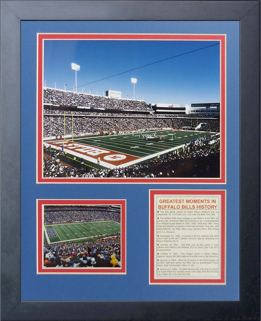 Buffalo Bills Medallion Horizontal Picture Frame