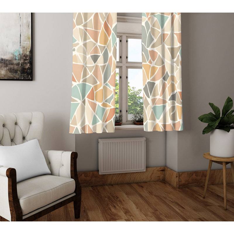 Semi Sheer Curtain Pair, 40" W x 82" L