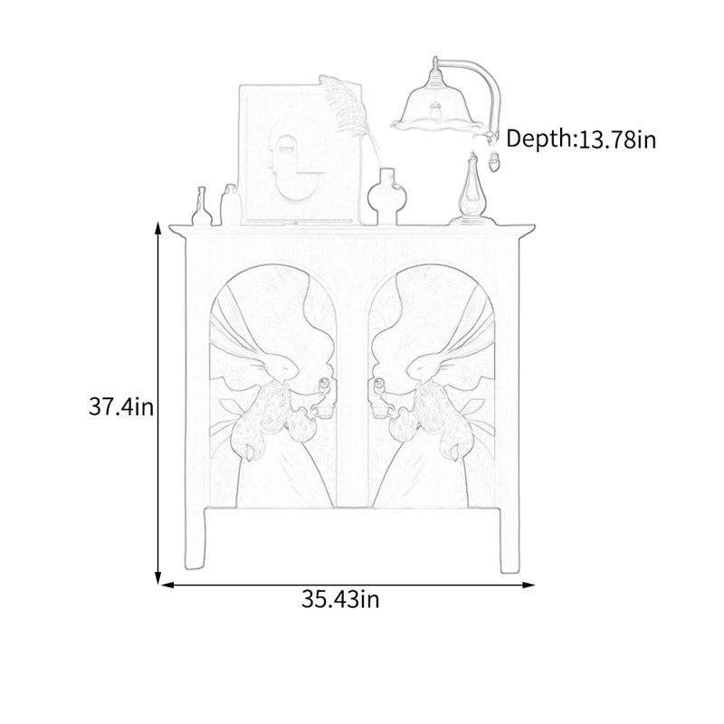 Armoire de rangement en pin avec tablettes
