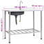 Belfry Kitchen Precita 500mm W Single Bowl Steel Kitchen Sink