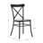 Deshandra 60" Finish Dining Set - 5-Piece, Black Dining Table And X-Cross Metal Chairs-330384449