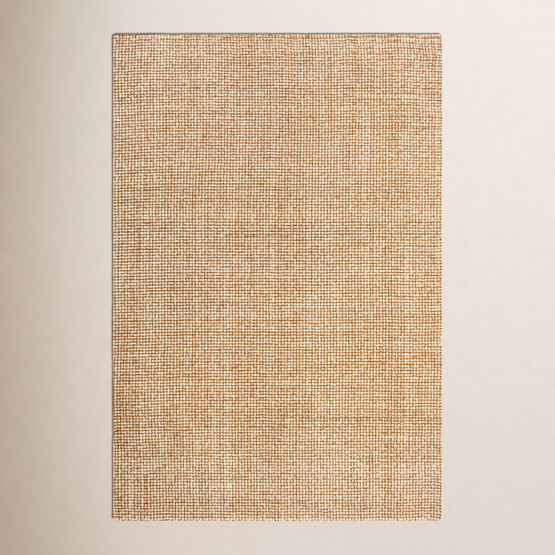 Tapis en laine touffeté à la main Askino, Rouille, Rectangle 5 pi x 7 pi 6 po