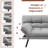 Betzayda Twin 72'' Upholstered Convertible Sofa