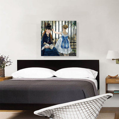 "Le chemin de fer 1873" par Edward Manet - reproduction d'art sur toile tendue