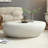 43.31" Matte Oval Rocks Coffee Table