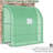 7' X 3' Plant Greenhouse, Pe Cover, Galvanized Steel Frame, 3 Wire Shelves, Walk-In Design For Efficient Care Cover And With Zippered Doors Roll Up Window