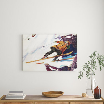Avalanche Rider - Wrapped Canvas Print