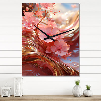 Horloge murale liquide