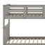 Lit superposé simple au-dessus de simple avec garde-corps et rangement Stairway-1422440558