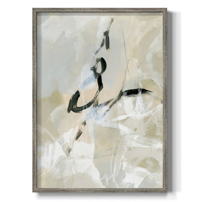 Scribble Veil I, reproduction encadrée - bois massif