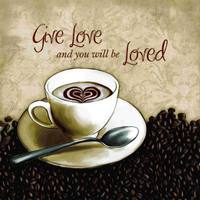 Offrez un café - peinture sur toile tendue