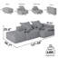 Canapé modulaire surdimensionné Modern-117807693