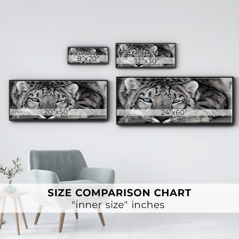 Snow Leopard Sanctuary- Framed Canvas