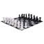 12" Giant Plastic Chess Set with a Quick Fold Nylon Board