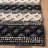 Natural Fiber Hand Woven Jute/Cotton Geometric Rug in Ivory/Black-161290550
