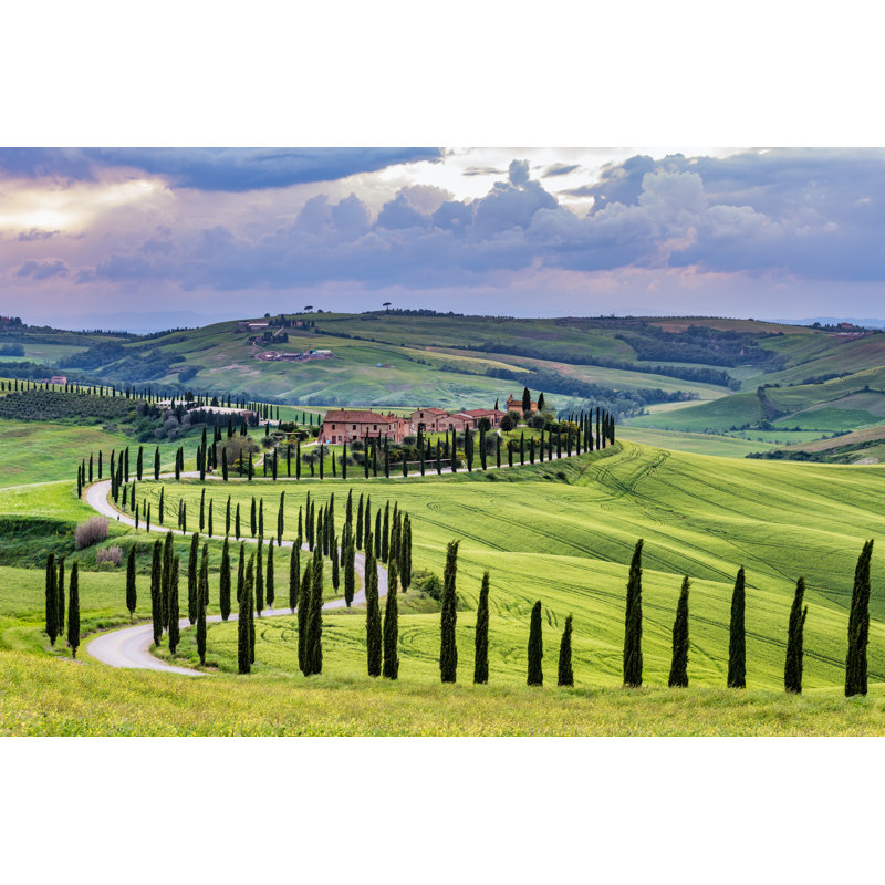 Toscane au coucher du soleil par Gehringj, H 24 po x l 36 po
