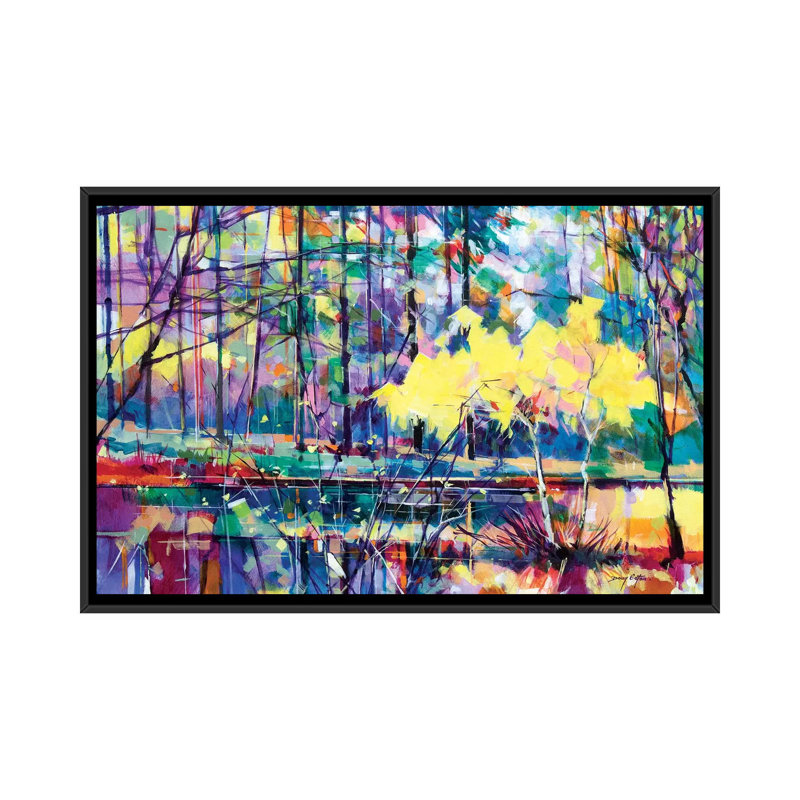 Meadowcliff Island by Doug Eaton - Painting on Canvas, 101.6 cm H x 66.04 cm W, Black Framed