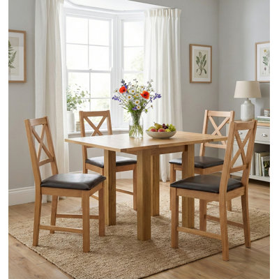 4 - Person Solid Oak Dining Set