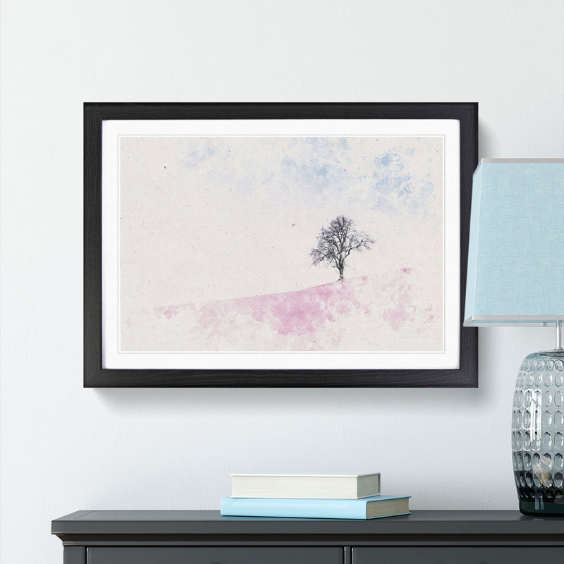 The Tree Swing - Picture Frame Painting Print, 45cm H x 63cm W x 2cm D, Black Framed