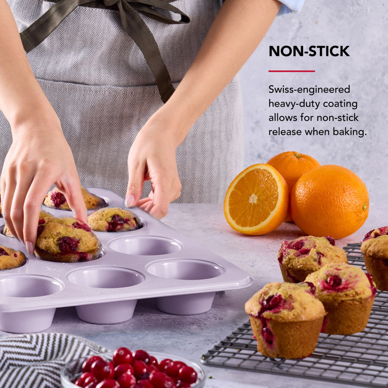 KitchenAid® 12-Cup Nonstick Aluminized Steel Muffin Pan, Wildflower