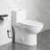 Tucson 26" Depth 1.1/1.6 GPF Siphonic Jet Dual Flush Elongated Compact One-Piece Toilet (Seat Included)