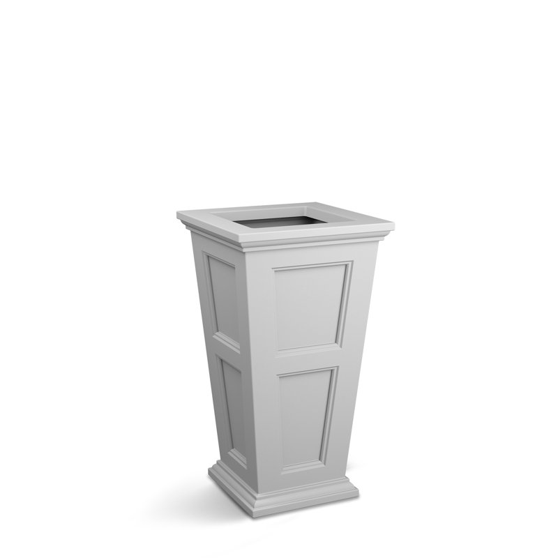 Anastasiya Polyethylene Pot Planter, White