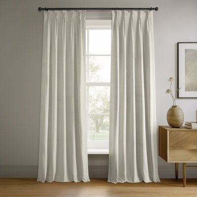 Balone Velvet French Pleat Blackout Curtain
