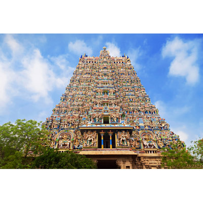 Menakshi Temple, India - Wrapped Canvas Print