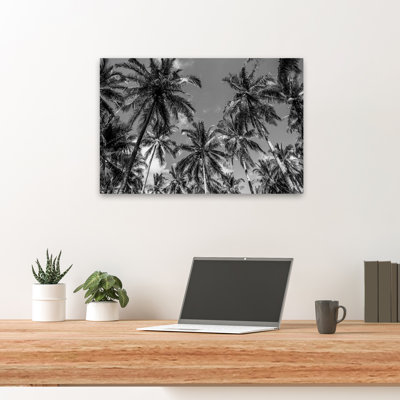 Plantes, fleurs, paysage, nature, nautique, plage, palmiers de Californie I, art mural