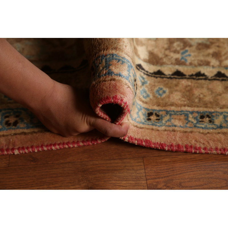 Tapis persan rétro en laine Mashad