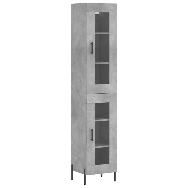 Neyo 34.5cm Sideboard, Concrete Grey