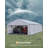 20x40 FT Metal Carport, Enclosed Shelter with Vertical Roof for Trucks & Boats-122925886