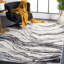 Tapis ivoire / noir Tulum 275-1733234160