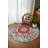 Gulustan Blue Red Oriental Machine Printed Cotton Polyester Area Rug-1189106916