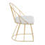 Chaise d'appoint rembourrée en velours Sienna-1761537547