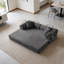 Canapé-lit convertible à plancher noir 78,8 po Compression-1200700066
