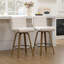 Tabouret de bar et de comptoir pivotant rembourré avec structure en bois massif-120328227-117007224