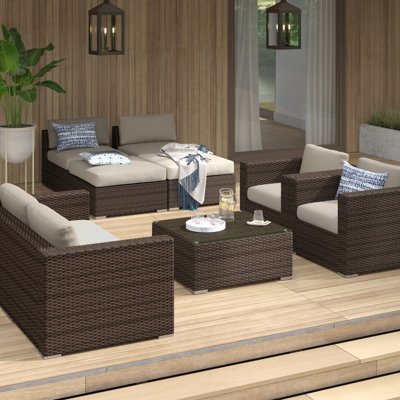 Ensemble de canapé avec coussins 9 pièces Wicker
