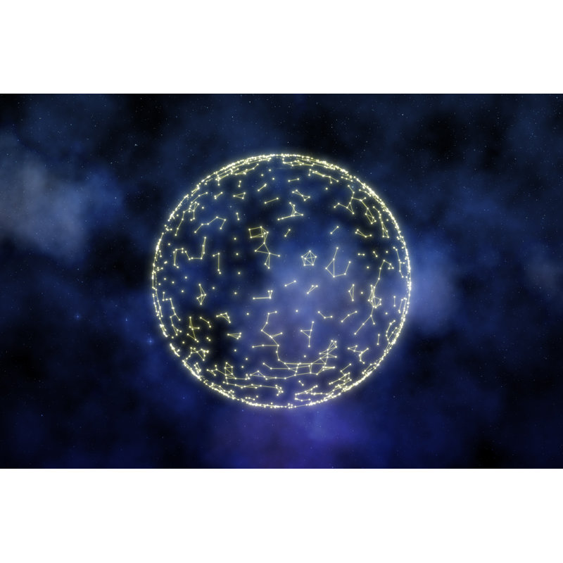 Fond d'astrologie par Dem10, H 20 po x l 30 po