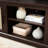 Rattan TV Stand Console Table For Tvs Up To 70 Inches, TV Console Table With 2 Storage Shelves-477341476