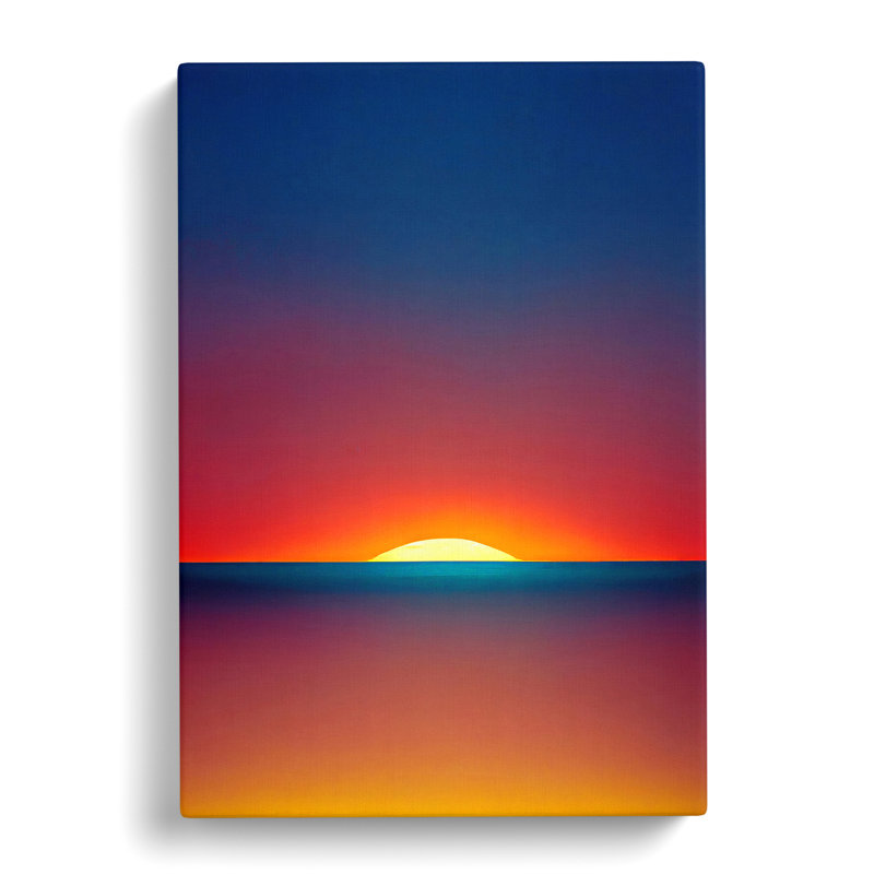 XV1022-4264X Stupendous Abstract Sunset - Print, No Matte, 50cm H x 35cm W, Wrapped Canvas