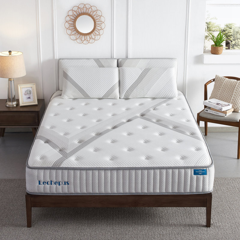 Matelas hybride moyen 10 po Lechepus, Double