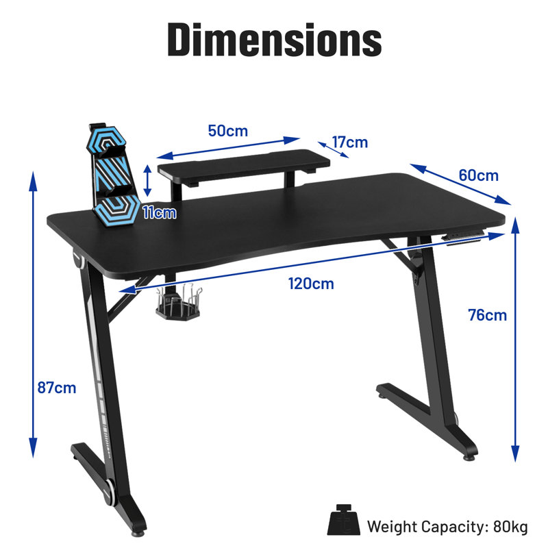 120cm L with Cable Management