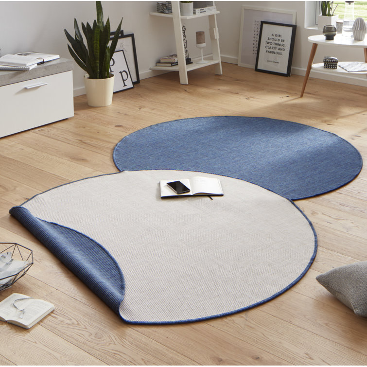 Miami Flatweave Blue Rug