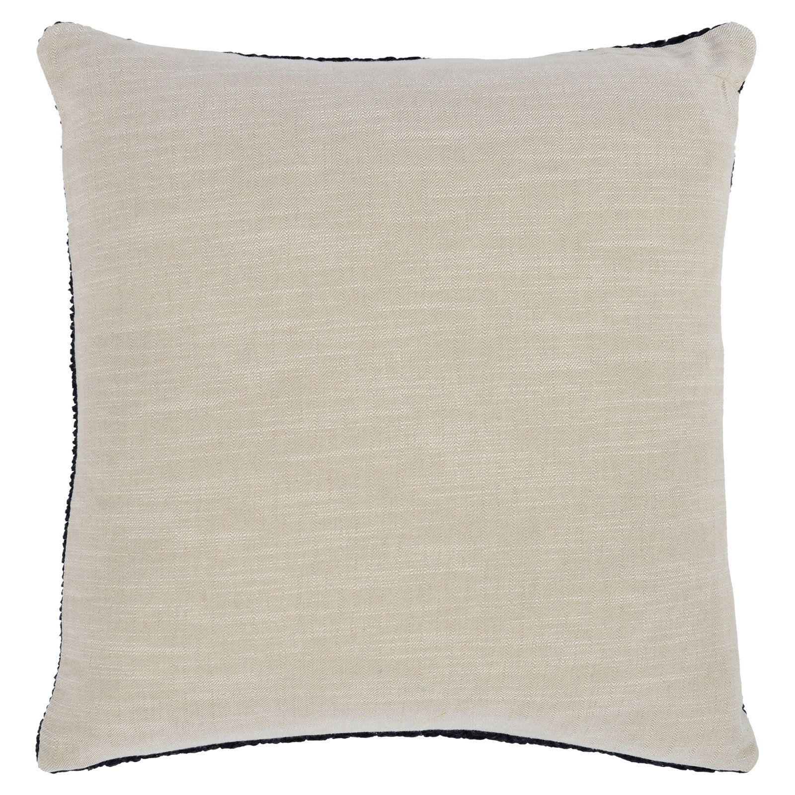 Rowan 22" x 22" Cotton Throw Pillow, Black