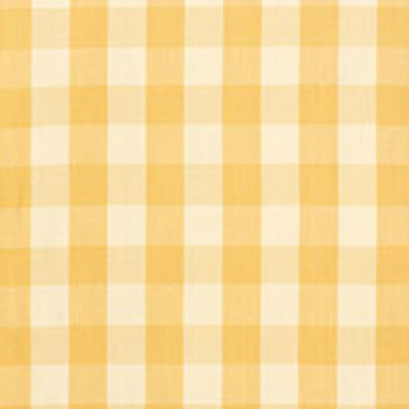 Camden Cotton Check Fabric, Straw