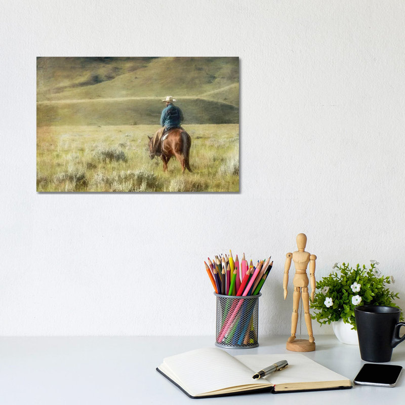 Cowboy Time - Wrapped Canvas Print
