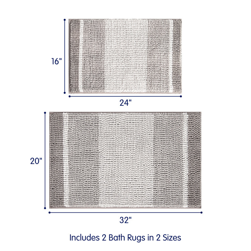 Tapis pour salle de bain Gradient Soft, Brun taupe