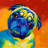 Curious pug - 32"x32" art on canvas
